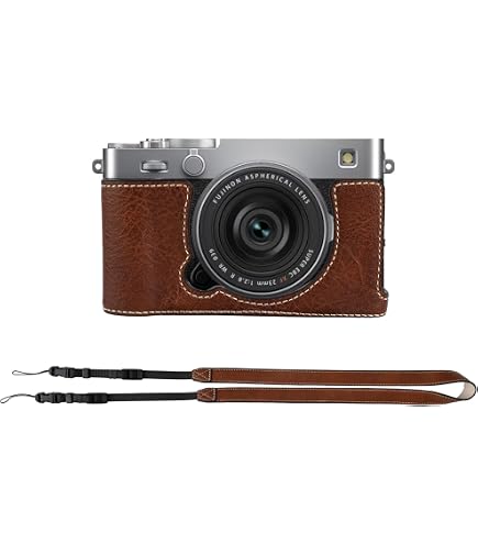 Amazon | ミノルタ X-700 ケース、BolinUS ハンドメイド 本革 ハーフ